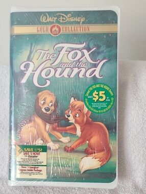Walt Disney The Fox and the Hound Kids VHS - Green Cover